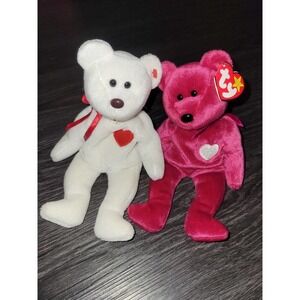 Ty Beanie Babies Valentino and Valentina